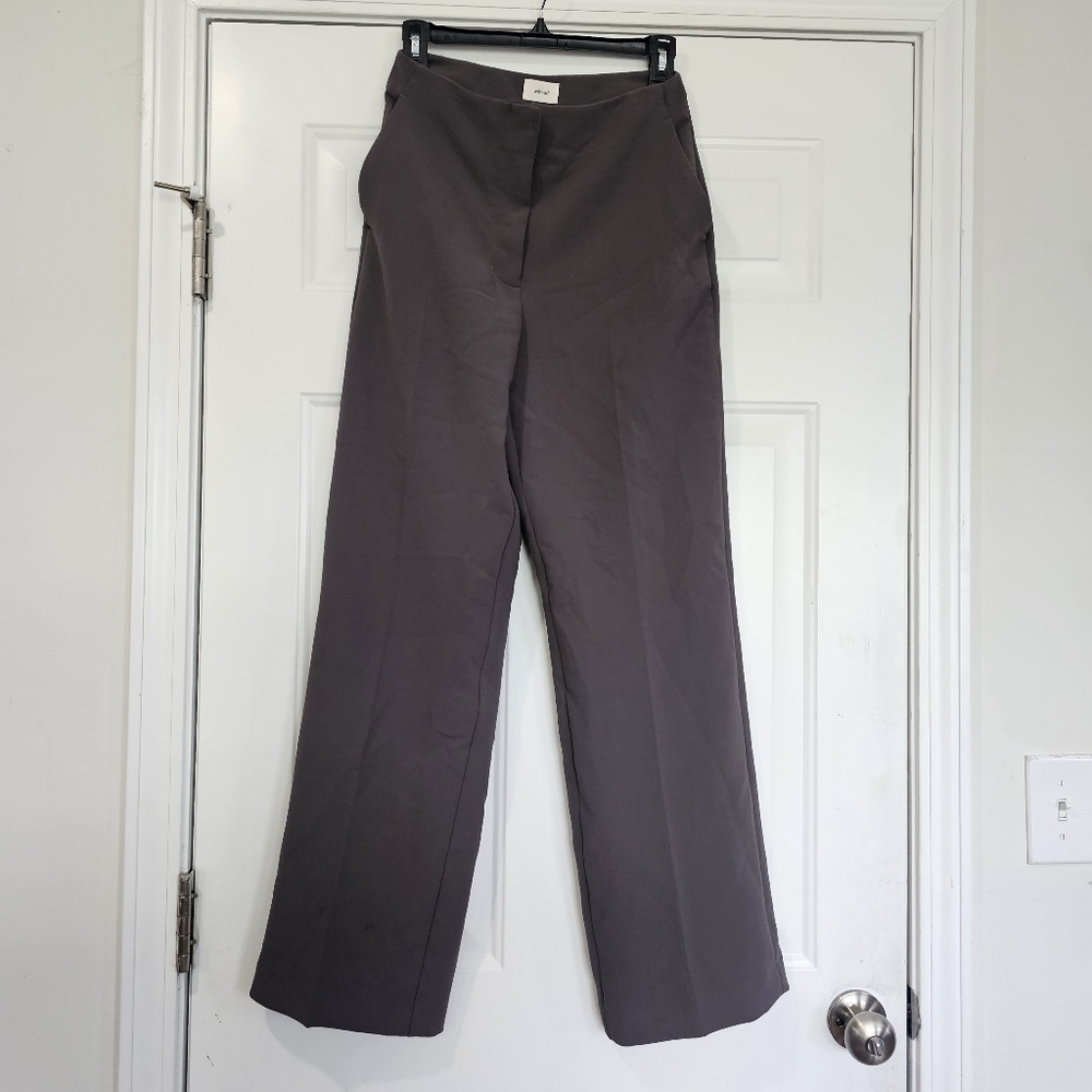 Aritzia Sonata Wilfred Pants Size 4 Pants Made from Creppette Material Grey - Picture 5 of 12